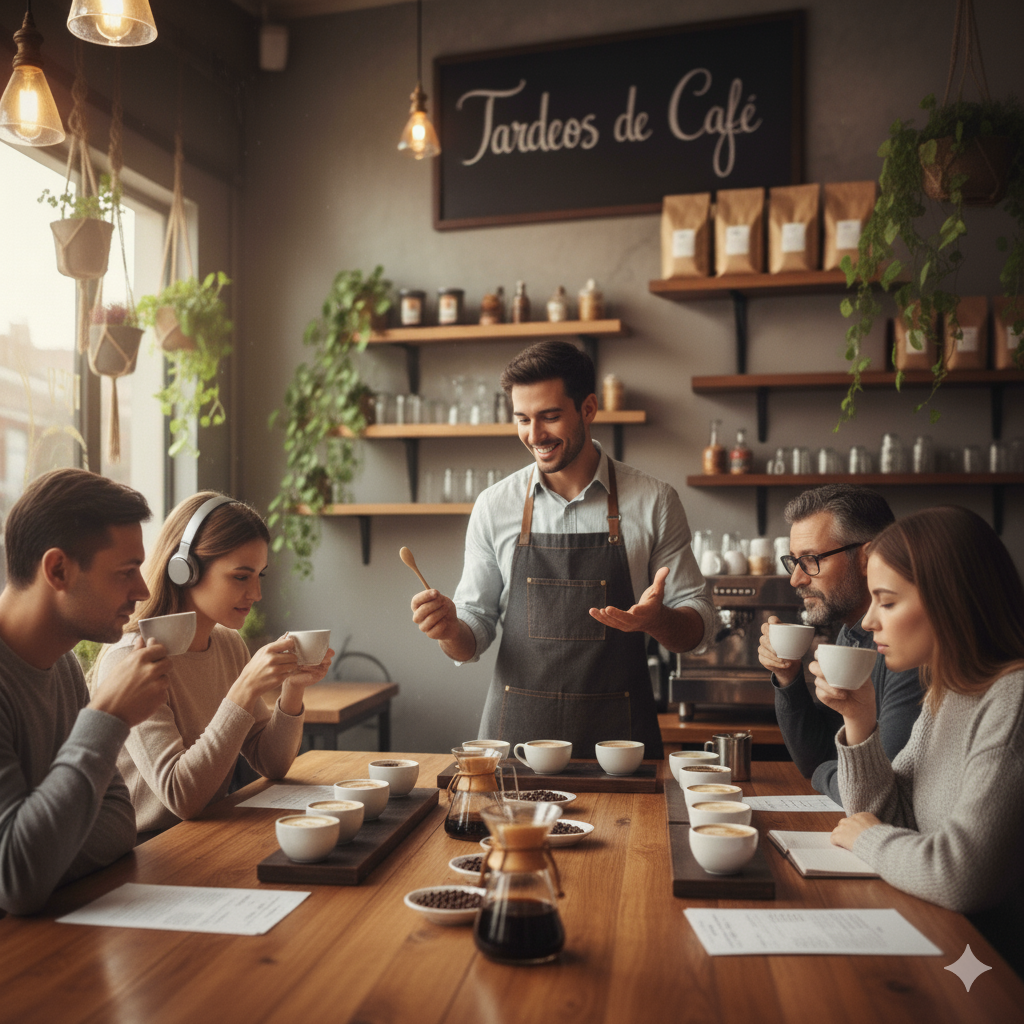 Cata de café en Tardeos de Café