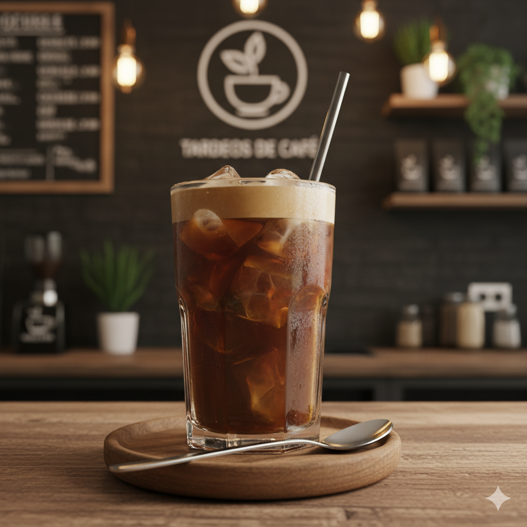 Café frío con hielo